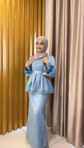 DRESS JENNIFER BUSANA MUSLIM WANITA Bahan Velvet Silk Brukat Model Puff Sleeve Maxi Dress Couple Untuk Wanita Beragam Pilihan Warna Dress - Lazada
