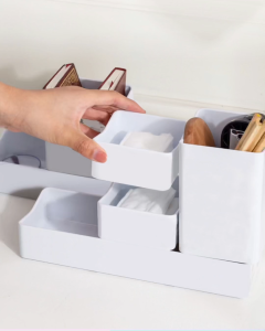 Make up Brushes Jewelry Accessories Plastic Holder Multipurpose Stackable Storage Box Organizer