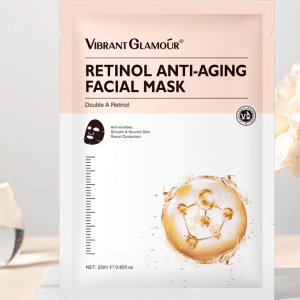 [100% ORIGINAL] VIBRANT GLAMOUR Double A Retinol Anti Aging Facial Mask
