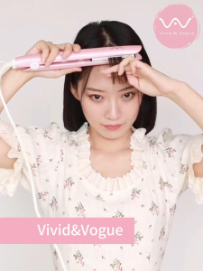 Vivid & Vogue Ceramic Hair Straightener Flat Iron 3D Floating Plate Fast Heating Hair Straightener Curler Hair Flat Iron Ceramic coating Fast Heating VAV030