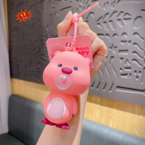 🔥พร้อมส่ง🔥 ของเล่นบีบสกุชชี่ สามารถบ้วนฟอง พวงกุญแจ คลายเครียด การ์ตูนน่ารัก สามารถแขวนกระเป๋านักเรียนได้ พวงกุญแจคู่