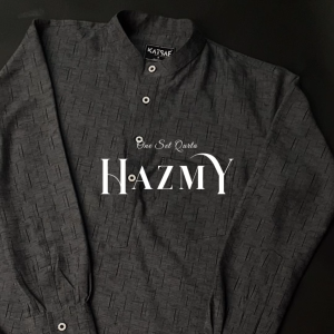 KATSAE - HAZMY: Baju Koko Pria Dewasa Lengan Panjang Katun Zakat Premium Warna Putih Misty