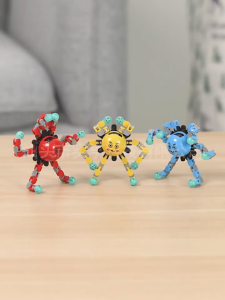 Mainan Anak Spinner Fingertip Fidget Gyro Robot Face Kado Hadiah Ultah Anak