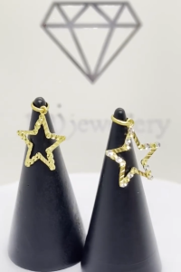MJ Jewellery Gold Star Pendant B160G 375 Gold & 916 Gold