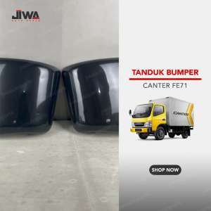 iwa Auto - Tanduk Bumper CANTER FE71 Hitam Kuping Samping Bamper Mobil Box