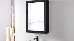 [OKLIFE. SG] Toilet Mirror With Door Aluminium Mirror Cabinet Bathroom Cabinet