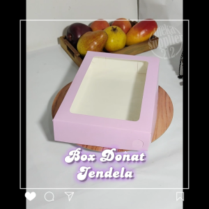 Box Kue - Box Donat - Dus Kue - JENDELA (10 pcs)