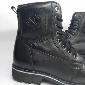 Mr.LA * Sepatu Safety Pria Boots Thunder AR02 Hitam | Sepatu Kulit Safety | Sepatu Safety Kerja Kulit Sapi Terbaru
