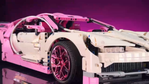 Pink Bugatti 1:14 Bricks Remote Control Car Compatible Lego Technic Set Toys For Boys Kids Mainan Budak Lelaki Birthday Gift