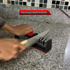 Alat Asahan Pengasah Penajam Pisau 4 slot 4 in1 / Alat Pengasah Pisau dan Gunting 4 in 1