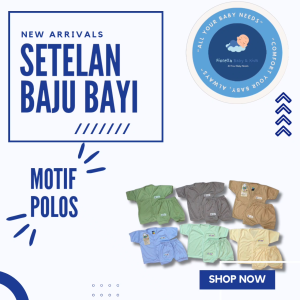 Baju Bayi Newborn Katun Lengan Pendek / Lengan Panjang Setelan FIYELI Warna isi 6 Pcs