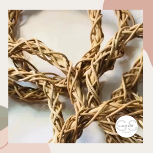 Rattan Wreath Ring Christmas Wreath Ring Vine Wreath Base Large Handmade Ornaments Door Hanger for Wreath House Ornaments Xmas