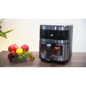Nồi chiên không dầu 10L nhập khẩu Fujihome A10DG tự ngắt nồi chiên điện tử 10Lít cảm ứng 8 chế độ nấutặng kèm kẹp gắp