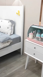 doudou ชั้นเก็บของสำหรับเด็ก สามารถเก็บ นมผง ขวดนม ผ้าอ้อม สามารถเข็นได้ กันน้ำกันฝุ่น เก็บของได้หลายชั้น ตู้เก็บขวดนม ชั้นวางขวดนม ตู้เก็บขวดนมของเล่น - Lazada