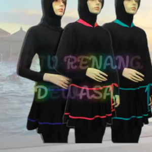 Baju Renang Rok Wanita Ukuran Jumbo (BB 80-110 Kg)