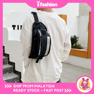 iFASHION 1262 Men Anti-Theft Waist Chest Sling Pouch Bag Lelaki Beg Silang Pinggang Man