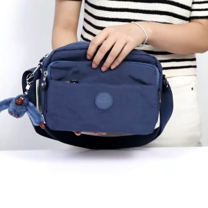 Grosiran OMYGOOSE Tas Selempang Wanita / Sling Bag Wanita / Tas Bahu Wanita / Tas Nylon Polos / KP 22033