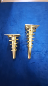 (6/8")  Sofa Metal Leg Furniture Wing Chair Sofa Leg Tiger Leg DIY GOLD (JE-323)
