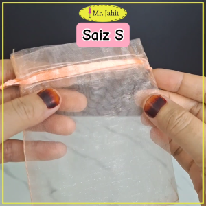 S (±100pcs) & L (±50pcs) Organza Bag Beg Hadiah Door Gift