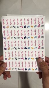 60 Sticker Dán Tem Tên Bé in theo yêu cầu. Dùng dán dụng cụ học tập cho bé. M21_40