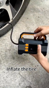 4in1 12V Car Jumper Car Powerbank Car Tyre Air Pump Starter Booster Portable Type-C Charger Car Emergency Start Power Bank Supply Battery Charge Car Start Supply Phone Charging