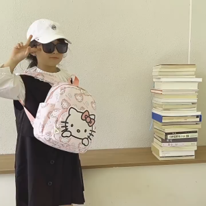 School Bag for Kid Sanrio Kuromi Bag Cinnamoroll Travel Kindergarten Backpack Cute Campus Style Gift