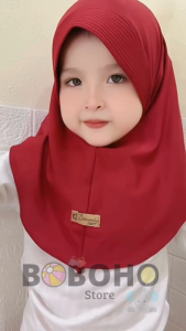 BOBOHO - JILBAB ANAK SPORT 3-6 TH / HIJAB ANAK / KERUDUNG ANAK PEREMPUAN