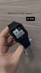CASIO LF-20W หน้าปัด34มม. นาฬิกาหญิง นาฬิกาเด็ก ดิจิตอล สายเรซิน กันน้ำ คาสิโอแท้ รับประกันศูนย์1ปี