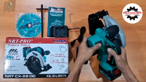 Circular Saw Cordless 7 Inch Baterai Gergaji Listrik Circle Kayu Mesin NRT-PRO CX58