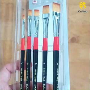Cọ Vẽ Màu Nước Danami Series 948 Nhập Khẩu Hàn Quốc | Hộp 5 Cây 5 Kích Cỡ