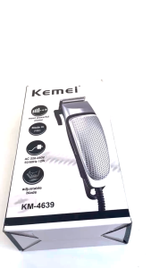Alat Cukur Rambut KM 4639 Hair Trimmer Electric / Mesin Cukur Rambut Silver
