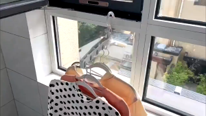 Foldable 5-Hole Clothes Drying Rack Wall-Mounted Travel Clothes Hanger 45°/90° Adjustable Folding Clothes Drying Rack