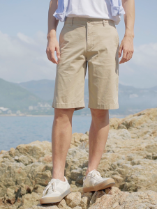 GIORDANO ผู้ชาย  กางเกงขาสั้น 180° เอวยางยืดด้านใน กางเกงขาสั้นฤดูร้อนน้ำหนักเบา เอวกลางต่ำ กางเกงขาสั้นแฟชั่นเรียบง่ายสบายๆ 01104341