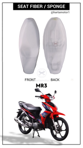 MODENAS MR3 EURO 3 SPAN SEAT FIBER SPONGE PU FORM KUSYEN DOUBLE CUSHION KUSION ASSY KRISS 110 MR3 NEW MR-3 MR 3 DSIC DRUM BRAKE