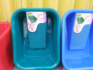 Baskom Cuci Baju Plastik Kwalitas KW1 / MPW / Plastik