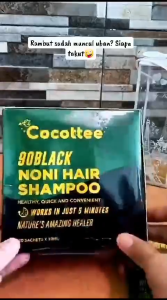 10 Sachet GoShop New Cocottee BSY Noni Hair Black Shampoo goBlack BPOM | Shampoo Penghitam Rambut