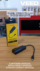 PROMO MURAH KABEL R-ONE TYPE-C TO LAN GIGABYTE ETHERNET UP TO 10BPS