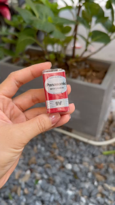 Hộp 10 viên pin 9V Panasonic 6F22DT/1S 6F22ND/1S màu đỏ