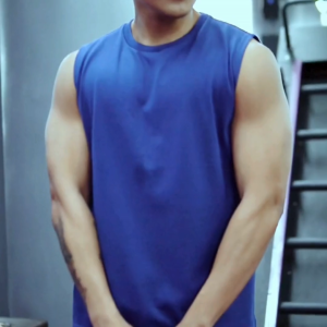 AURORA Long Back Tank Top Sleeveless Tee with Side Slit