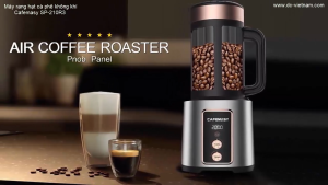 Máy rang hạt cà phê công nghệ gia nhiệt không khí dòng máy chuyên nghiệp. Thương hiệu Mỹ cao cấp Cafemasy CCR-1210R3