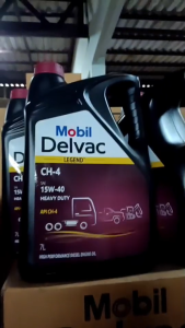 น้ำมันเครื่องยนต์ดีเซล โมบิล เดลแวกซูเปอร์ 15W-40 มี 7 ลิตรและ 8 ลิตร ชื่อเดิม Mobil Delvac™ Super 1400