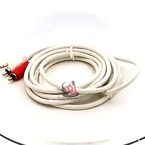 Dây 3.5 ly sang 2 đầu hoa sen, 01 dây dài 5m 3ly ra av dây phát nhạc điện thoại máy tính latop tivi pc