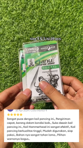 Kail Pancing Berkualitas Tinggi: Kail Pancing Hammerhead Cabang 1 Neklin & Kail Pancing Ikan Bawal