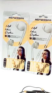 HEADSET HANDSFREE M-39 + MIC STEREO EARPHONE BASS M39