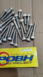 Baut Blok Mesin Baut CVT Satria FU Full Set Isi 24pcs Free Kunci L