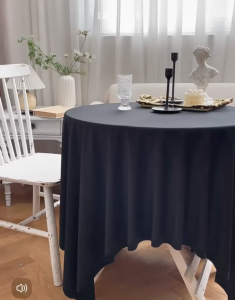 Khăn Trải Bàn Tròn 160cm Khăn Vải Nhung Sang Trọng Trang Trí Nhà CửaSự Kiện DG-585
