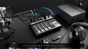 NewBaxs เครื่องผสมเสียง เครื่องผสมมืออาชีพ 6-channel MX06BT เครื่องผสมสัญญาณ EQ ผล 16DSP สัญญาณ USB บลูทูธ/MP3 เครื่องขยายเสียง เครื่องขยายเสียง stage professional