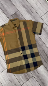 Áo sơ mi nam boy phố tay ngắn vải đũi mềm thoáng mát phối hoạ tiết chữ trẻ trung sang trọng mẫu mới-ATC77SHOP