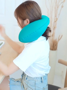 [SG stock] Inflatable U-shaped pillow/press U-shaped pillow/waist rest/lunch pillow/travel business trip outdoor