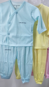 [SET 3] Bộ quần áo sơ sinh dài tay khuy chéo 3 màu khác nhau chất liệu cotton mềm mại thấm mồ hôi cho bé từ 3 - 9kg